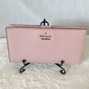 Kate Spade Slim Snap Wallet Pale Pink